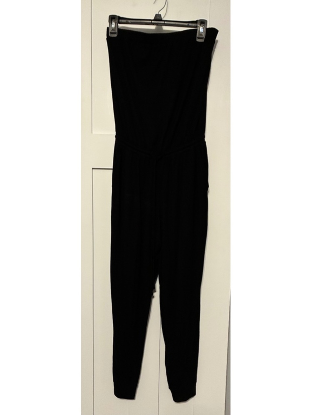 NWT Michael Stars Penelope Strapless Black Jumpsuit Size S Evereve $108